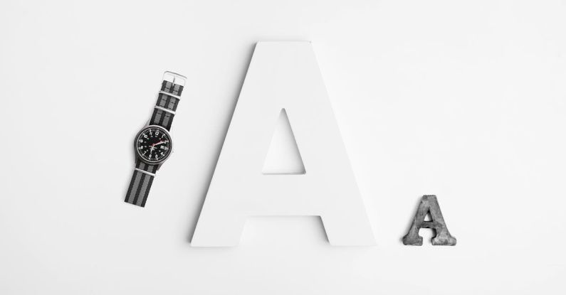 Typography - A Letter and Black Watch