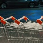 Shopping Carts - Shopping carts in a parking lot